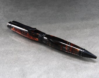 Smoldering Embers Acrylic Pen with Bright Black trim