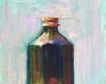 Botella verde