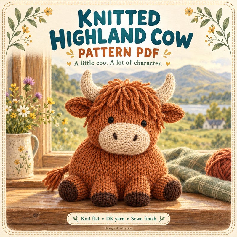Knitted Horns Pattern - Etsy UK