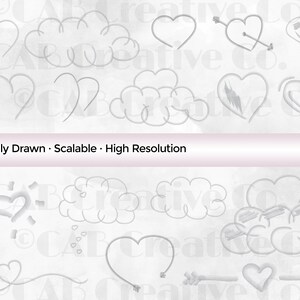 Download Watercolor Hearts Clip Art Collection Hearts Heart Svg Etsy