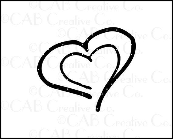 Download Free Dotted Hearts Clip Art Hearts Heart Dots Polka Dots Etsy SVG Cut Files