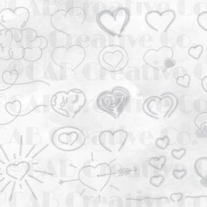 Download Watercolor Hearts Clip Art Collection Hearts Heart Svg Etsy