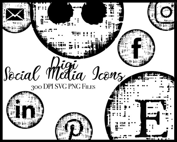 Download Free Digi Social Media Icons Social Media Icons Website Icons Etsy SVG Cut Files