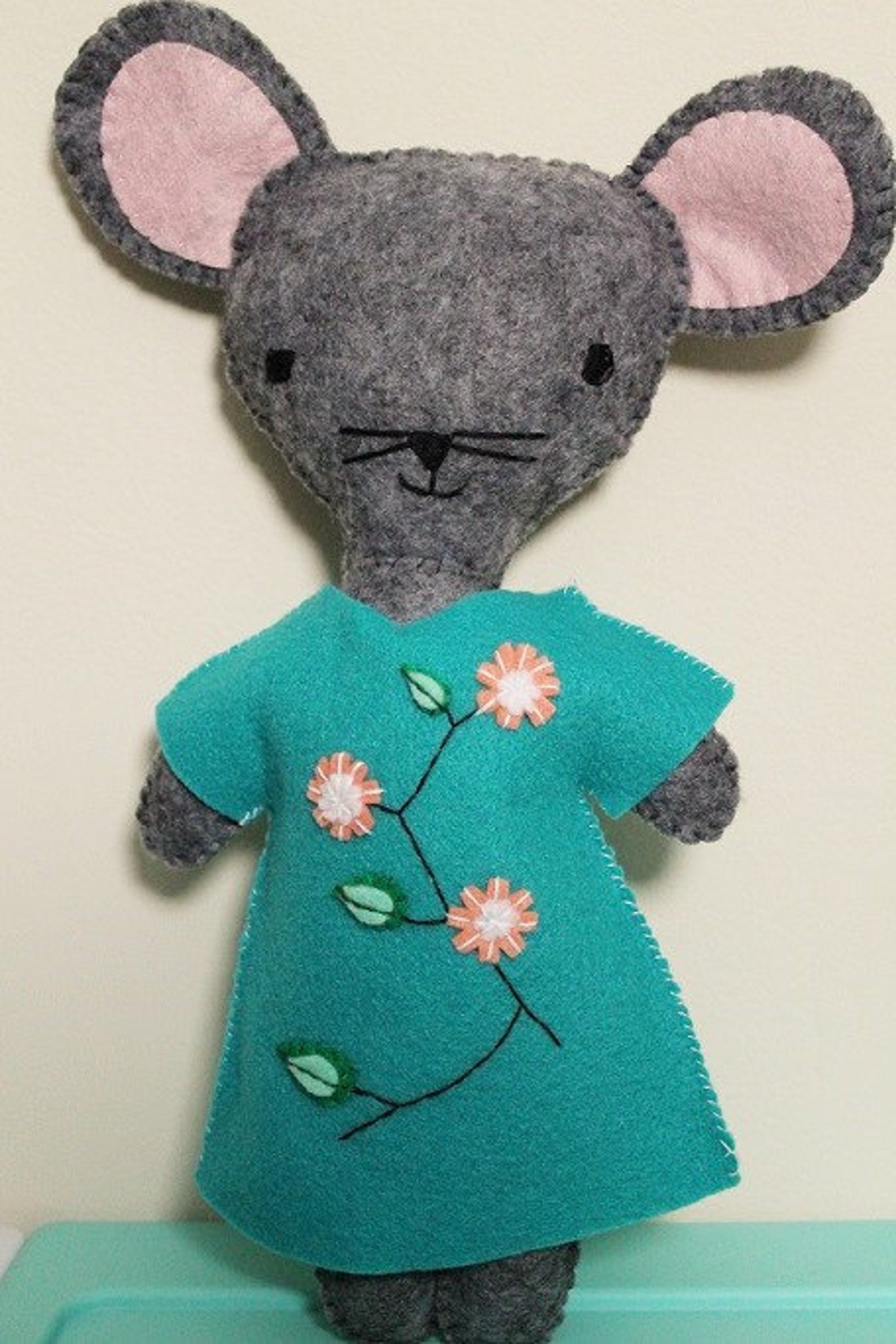 Felt friends Dress setSet of 2 Handmade felt dressesFloral Etsy