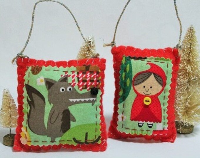 Little Red Riding Hood Ornament Set-woodland - Etsy