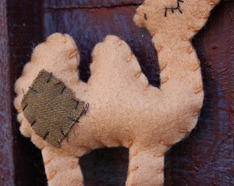 Camel  ornament- Felt camel Christmas ornaments-Handmade felt Camel ornaments-Zoo animals-Manger animals