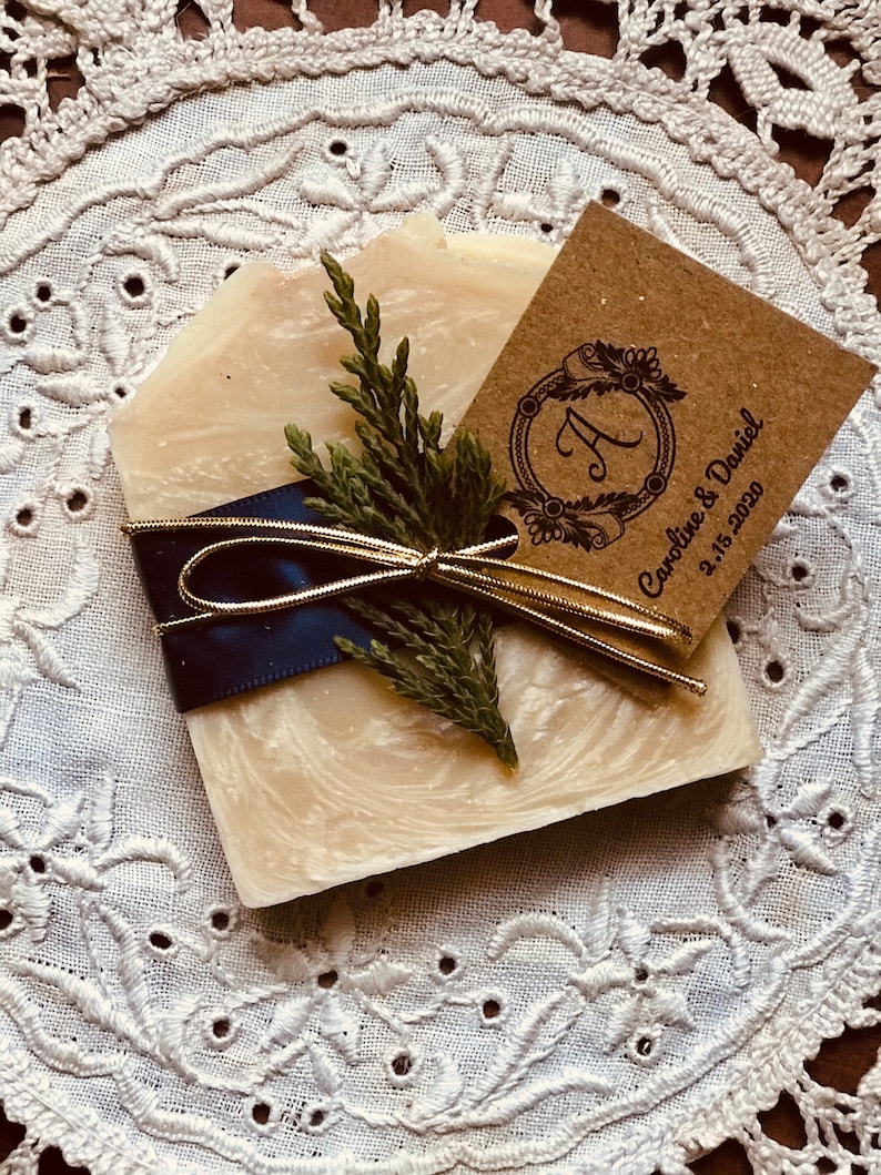 Personalized Handmade Wedding Soap Favors