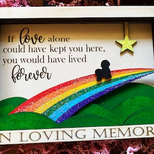 8x11 Rainbow Bridge Memorial Box