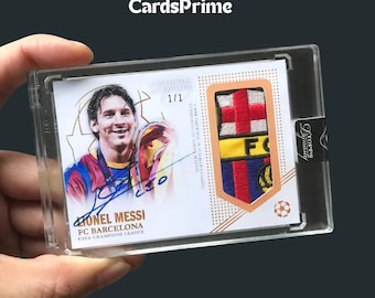 メッシの直筆サイン入り複製RPサッカー（フットボール）カード - Etsy 日本