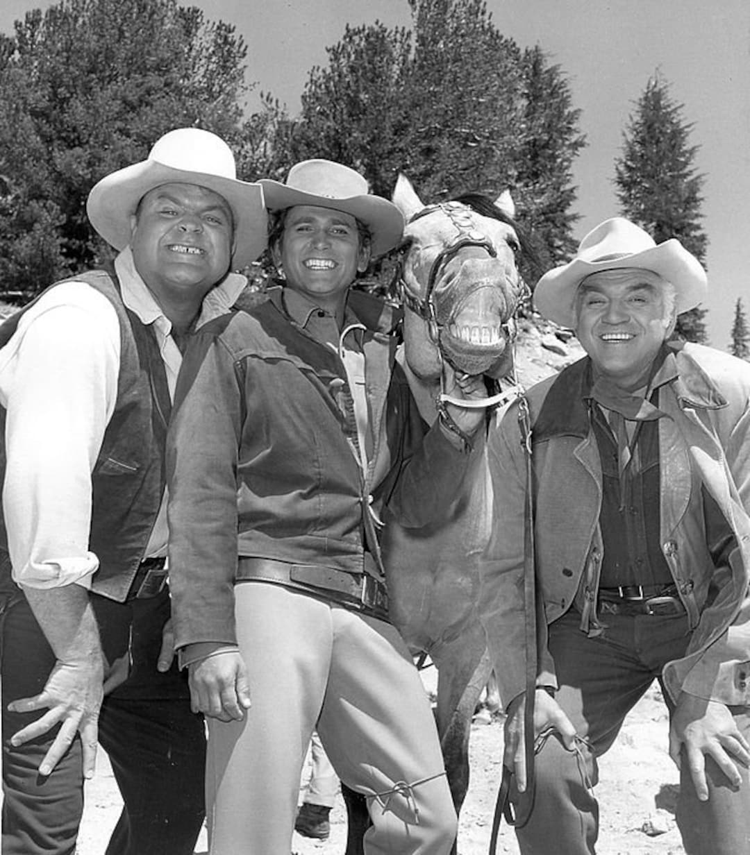 Bonanza Cast Michael Landon little Joe Dan Blocker hoss - Etsy