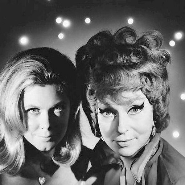 Elizabeth Montgomery and Agnes Moorehead in Bewitched 1966 , 8X10 Print