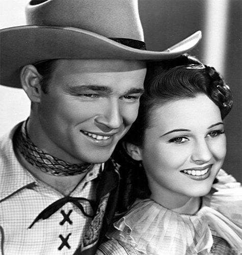 Roy Rogers and Mary Hart Aka Lynne Roberts in the Film Shine on Harvest ...