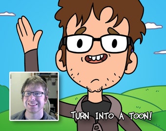 Digital Cartoon Caricature drawn in Cartoon Style