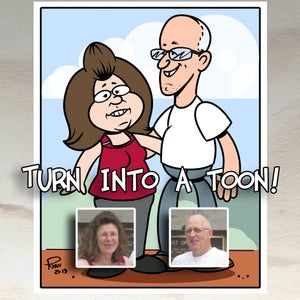 Printed Custom Comic Strip Style Caricature