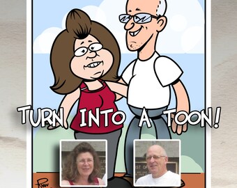 Printed Custom Comic Strip Style Caricature