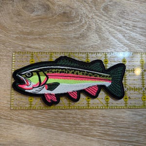 The big fish embroidered iron in patch: