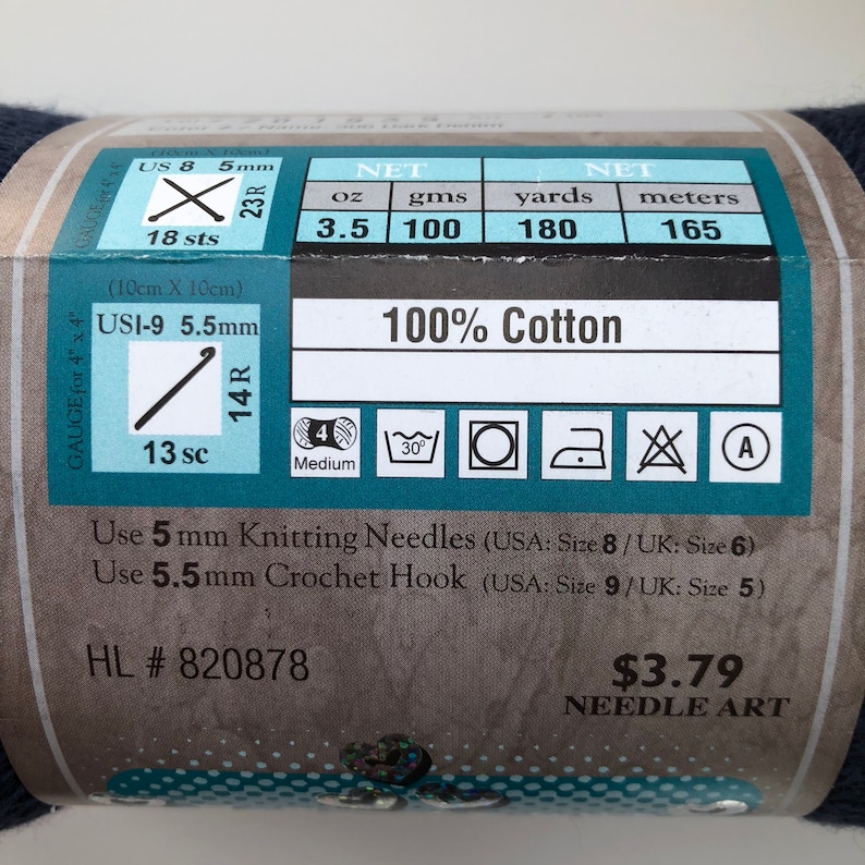 - I Love This Cotton Yarn by Hobby Lobby Warm BLUSH Pastel Palette AQUA Solid Pale DENIM 3 skeins