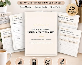 Finanzplaner für Kleinunternehmen | Geld- und Gewinnverfolgung (PDF-Download)