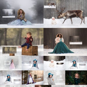 Arctic Dreamscapes - Winter Digital Background Collection for PS & PSE - Digital Backdrops - Photoshop - Photoshop Composites