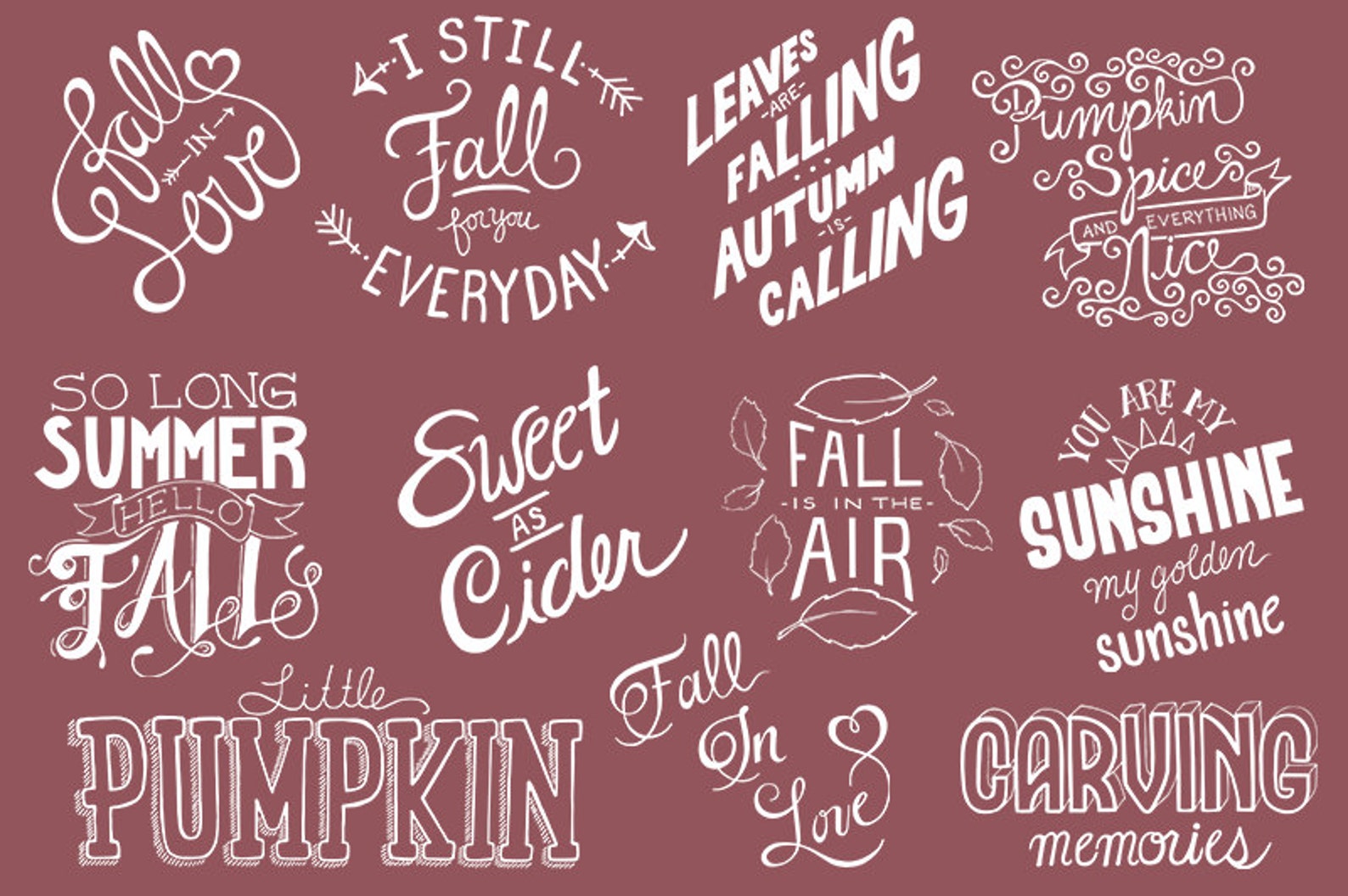 INSTANT DOWNLOAD - Fall Word Overlay and Action Collection for ...
