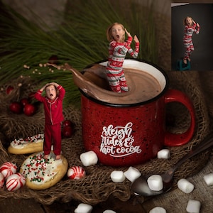Cocoa Splash - Hot Cocoa digitale achtergrondcollectie voor PS & PSE - vakantie digitale achtergronden - kerst digitale achtergronden