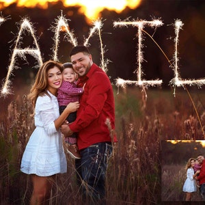 Sparkler & Say – Photoshop Overlay et Photoshop Action Collection pour Photoshop et PSE - Sparkler Overlays - Sparkler Actions