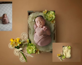 INSTANT DOWNLOAD - Spring Lullabies - Newborn Digital Backdrops for Ps & PSE - Digital Backgrounds - Photoshop - Photoshop Composites