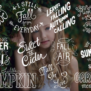 Instant Download - Fall - Word Overlay and Action Collection for PS and PSE