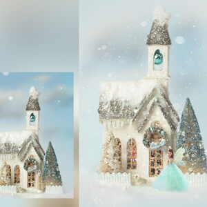 INSTANT DOWNLOAD - Miniature House Digital Background for PS & Pse- Digital Background - Ps Composites - Miniature House Digital Backdrops