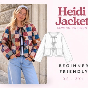 Jacket Sewing Pattern | Coat Pattern | Sewing Patterns | Jacket Pattern | Women Sewing Pattern Jacket Coat | Beginner Jacket, Quilted Jacket