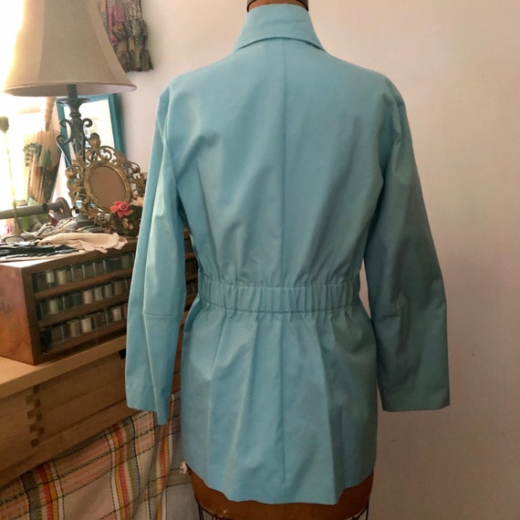 1970s Koret of California sky blue belted jacket … - image 5