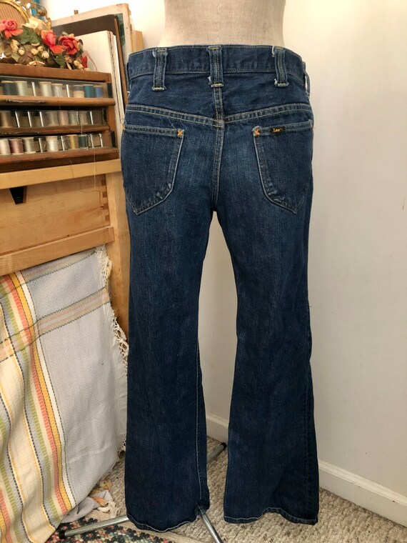 1970s Lee dark wash men’s jeans w32 - image 3