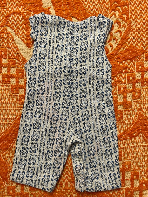 70s vintage novelty print Healthtex onesie romper… - image 3