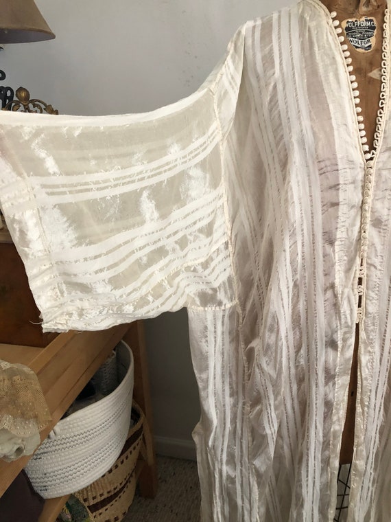 1920s rare sheer antique dressing gown/boudoir ja… - image 8