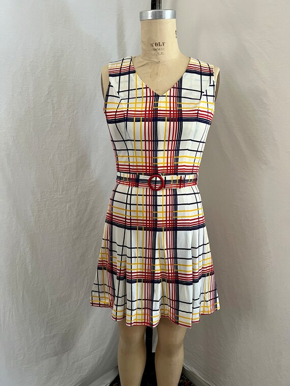 1970s exquisite colorful striped jacket and dress… - image 6