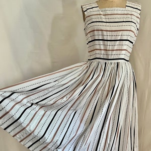 1950s vintage fit and flare cotton sundress Sz S