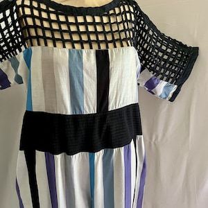 amazing 1980s vintage Jeanne Marc for Saks Fifth Avenue cage top jumpsuit s/m