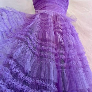 1950s vintage tulle cupcake prom dress sz s zdjęcie 3