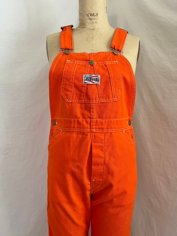 1970s Liberty orange overalls Sz s