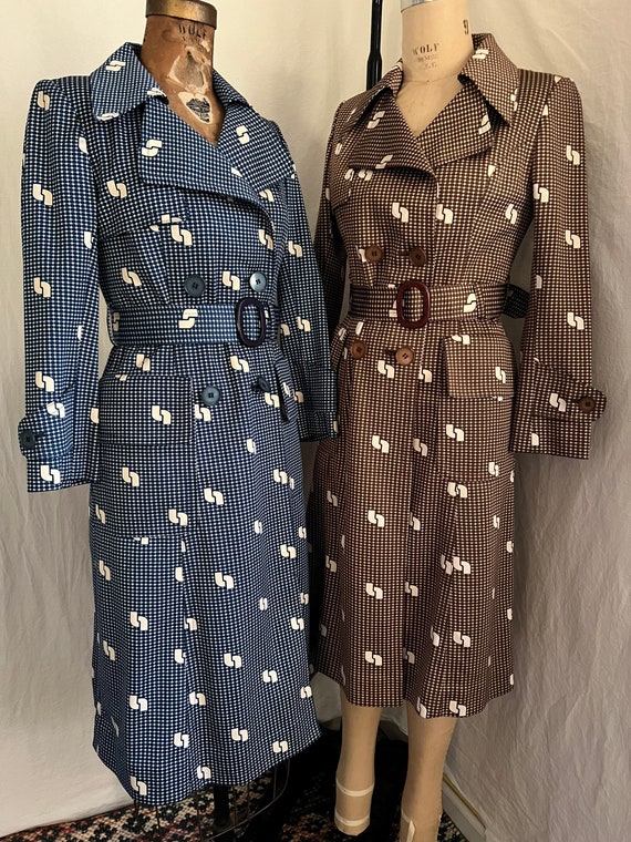 1970s vintage funky Japanese designer trench coats