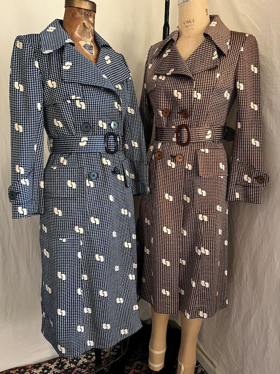 1970s vintage funky Japanese designer trench coats