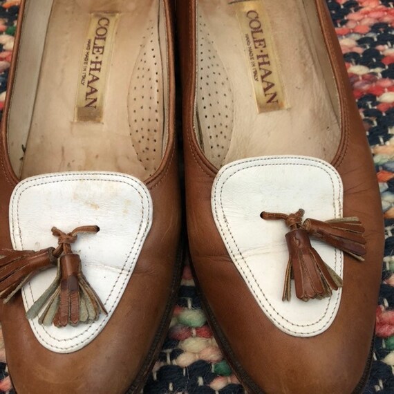 cole haan two tone loafers