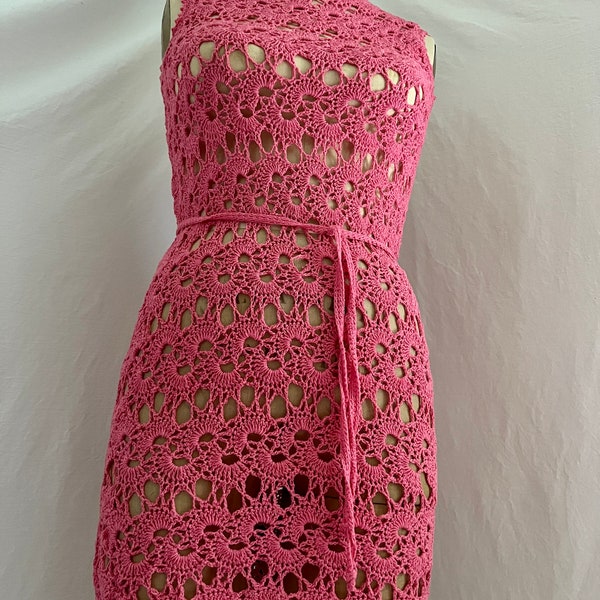 Crochet Mini Dress - Etsy