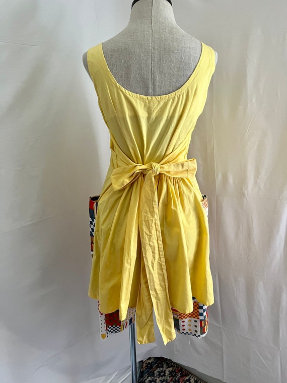 1950s vintage yellow cotton shorts & mini dress s… - image 4