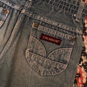 1970s Calabash sanforized denim jeans kids Sz 6 reg