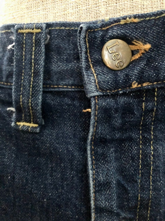 1970s Lee dark wash men’s jeans w32 - image 6
