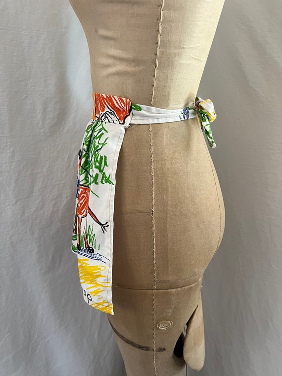 Kids vintage smock and apron matching set Gem