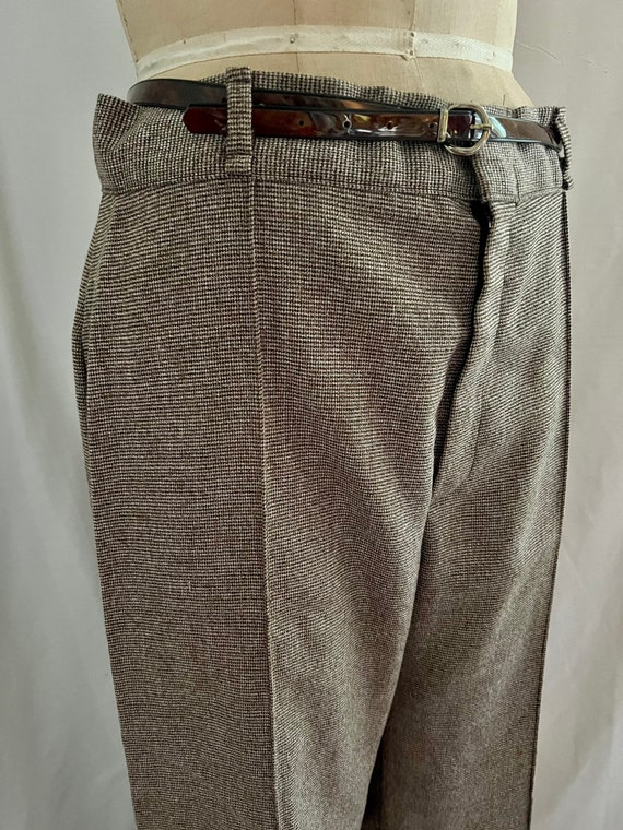 70s Chocolate Brown Velvet Pants - Medium, 28