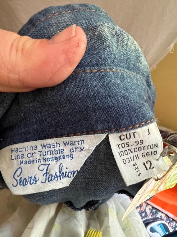 sears denim dress Sears Denim Dress 70's Maternity