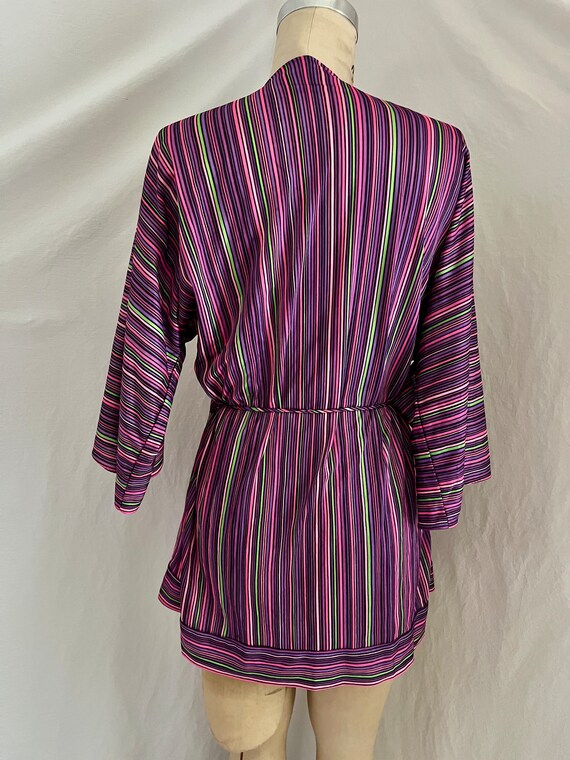 1970s vintage Fredericks of Hollywood rainbow robe Gem